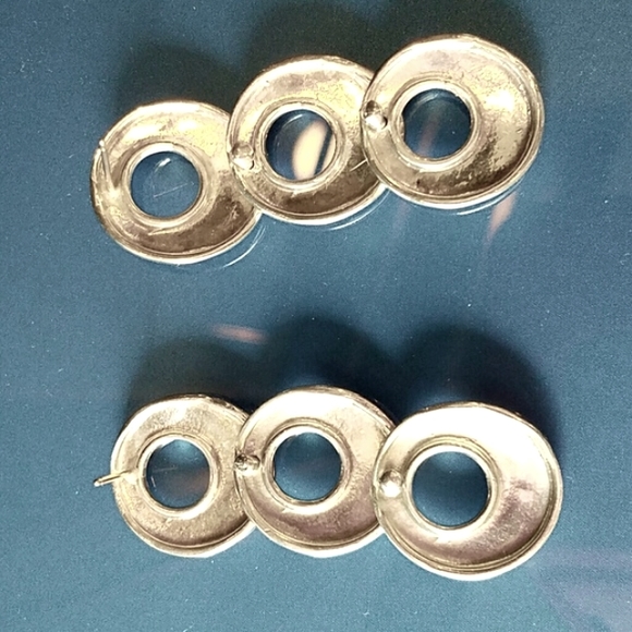 MayaMor Israel Geometric Sterling Silver Vintage Earring